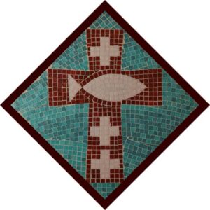 KIT CROSS & FISH 12"x12"