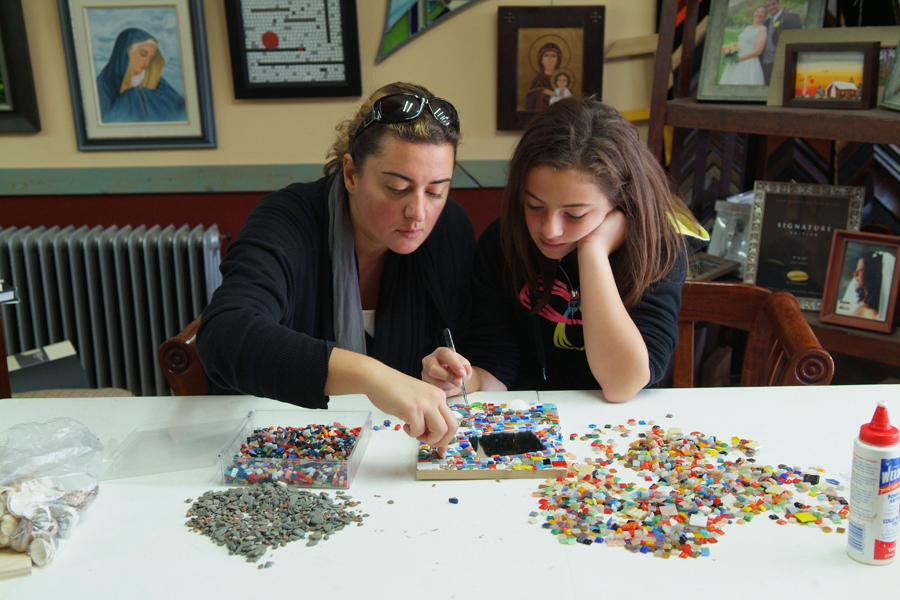 Mosaic or Stained Glass Workshop for Parent and Child