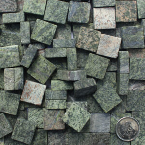 MARBLE RAINFOREST GREEN 15x15x6mm.