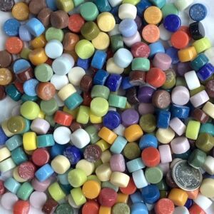 GLASS CIRCLES MIX 10mm