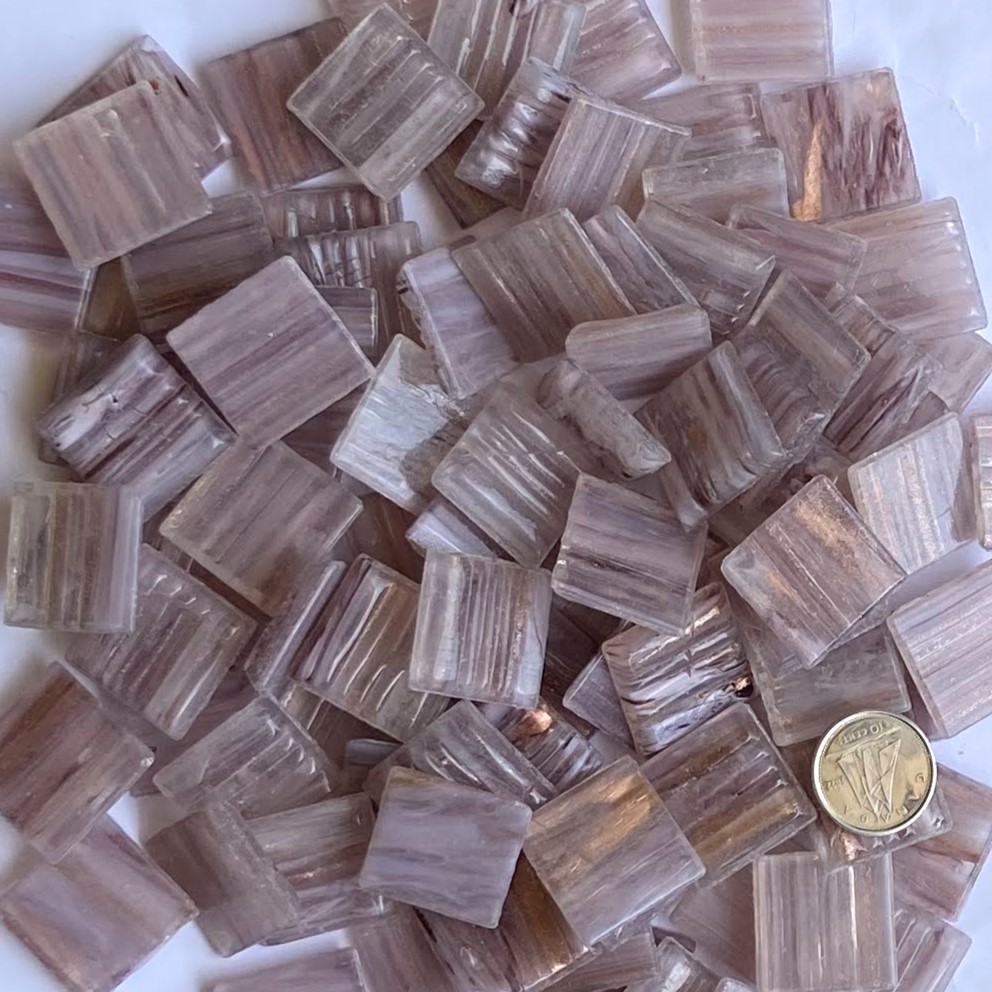 VITREOUS 20mm GOLD GRAIN LILAC GA43