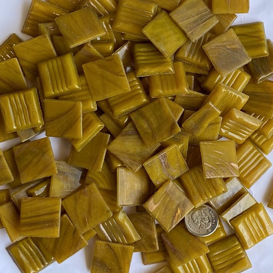 VITREOUS 20mm GOLD GRAIN COPPER GB92