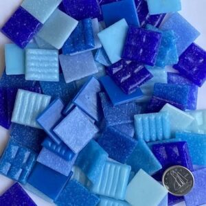 VITREOUS SOLID 20mm MIX BLUES