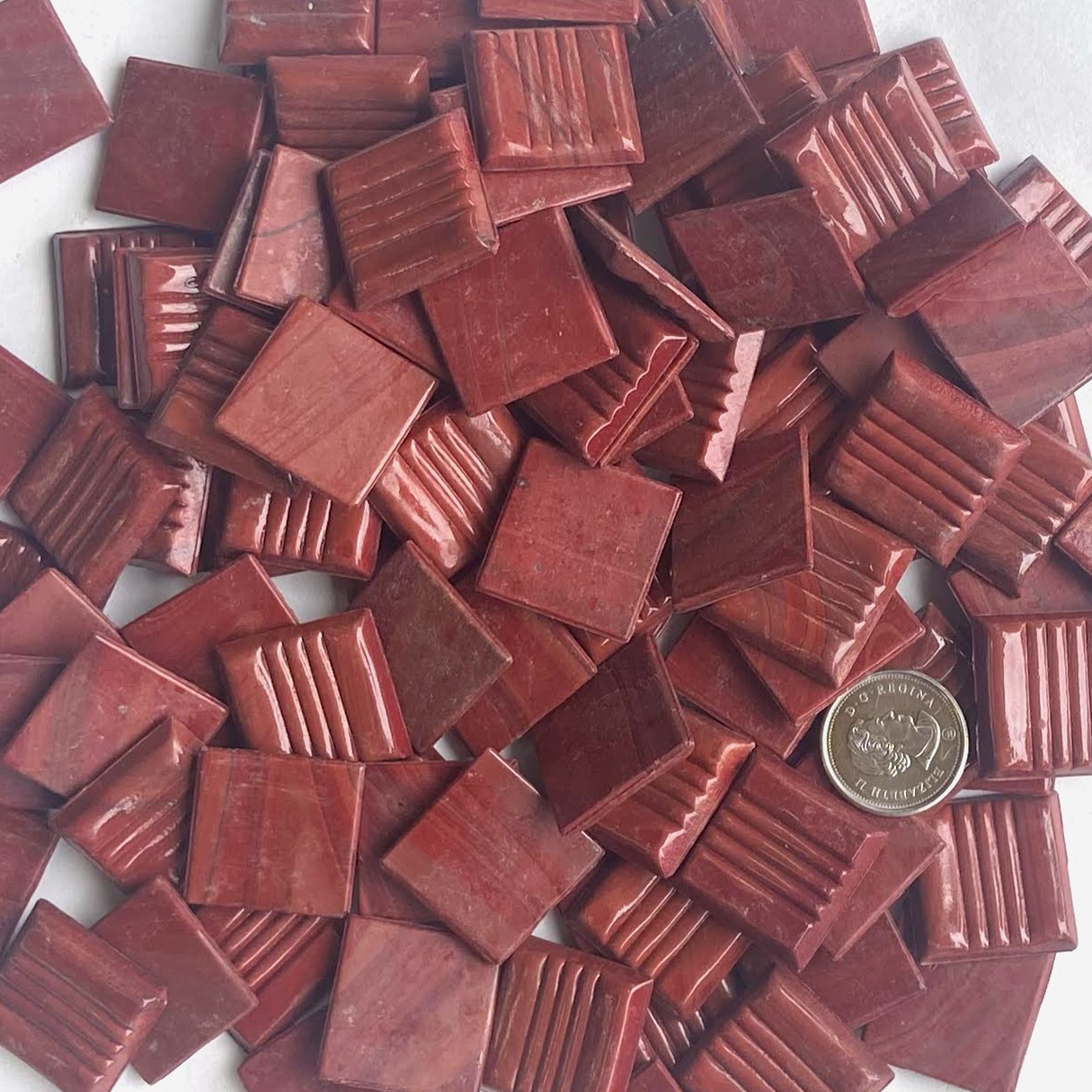 VITREOUS 20mm GOLD BRICK C99