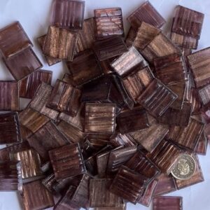 VITREOUS 20mm GOLD GRAIN COPPER G41