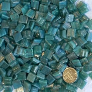 VITREOUS 10mm GOLD GRAIN AQUA GA65