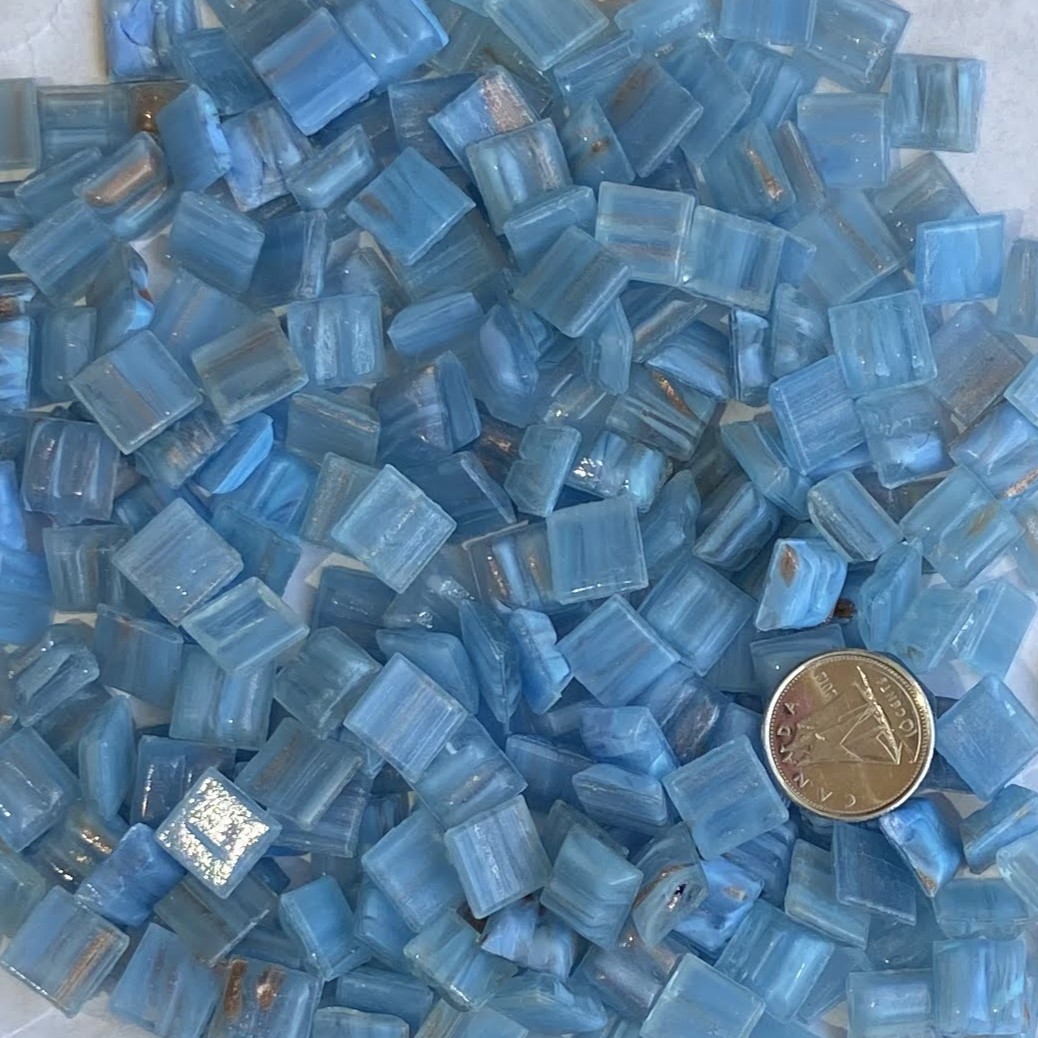 VITREOUS 10mm GOLD GRAIN AQUA GA11