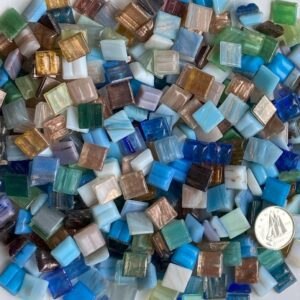 VITREOUS 10mm GOLD GRAIN MIX