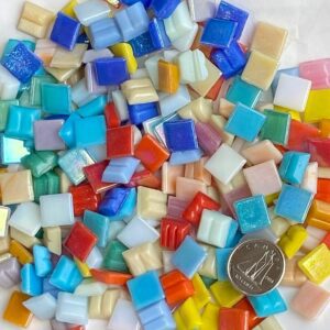 VITREOUS 10mm IRIDESCENT MIX